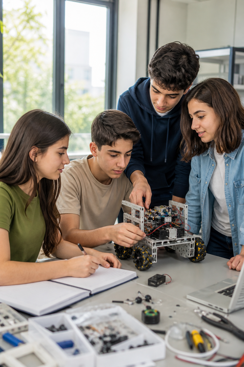 نوجوانان با پوشش معمول در حال ساختن مهارت‌های آینده